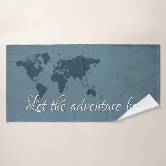 Let the adventure begin bath towel set (Bath Towel)