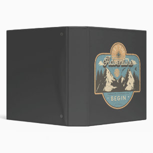 Let the adventure begin binder