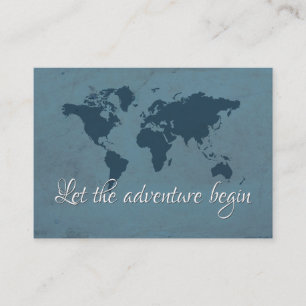 Let the adventure begin business card