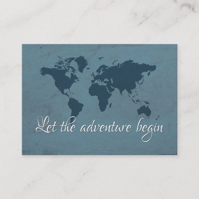 Let the adventure begin business card (Front)