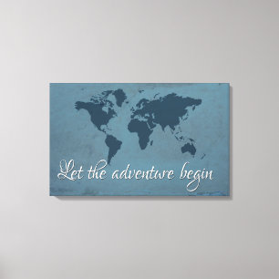 Let the adventure begin canvas print