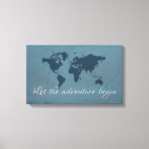 Let the adventure begin canvas print
