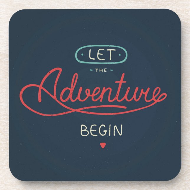 Let The Adventure Begin Coaster (Front)