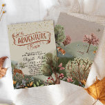 Let The Adventure Begin Coloured Pencil Baby Showe Invitation<br><div class="desc">A beautiful woodland illustration,  with trees,  flowers,  and animals. Let the adventure begin,  ideal for whimsical Baby Shower occasions as well as Children's Birthdays. For matching items or any changes,  please contact me on Zazzle (go to my store and click on "message").</div>