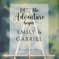 Let The Adventure Begin Custom Wedding 