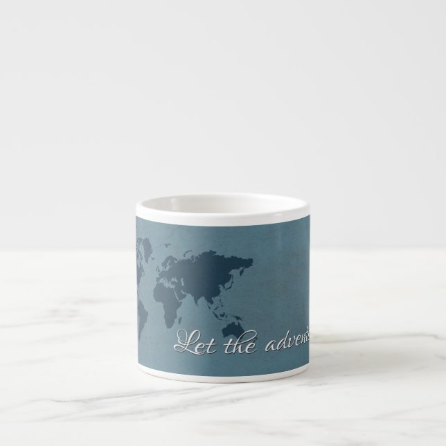 Let the adventure begin espresso cup (Front)