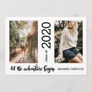 Let The Adventure Begin Graduate Class of 2020 Invitation