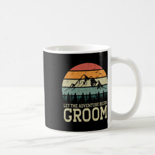 Let The Adventure Begin Groom Just Married Couples Coffee Mug