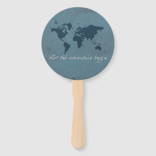 Let the adventure begin hand fan