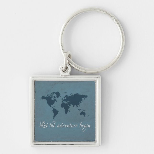 Let the adventure begin keychain (Front)