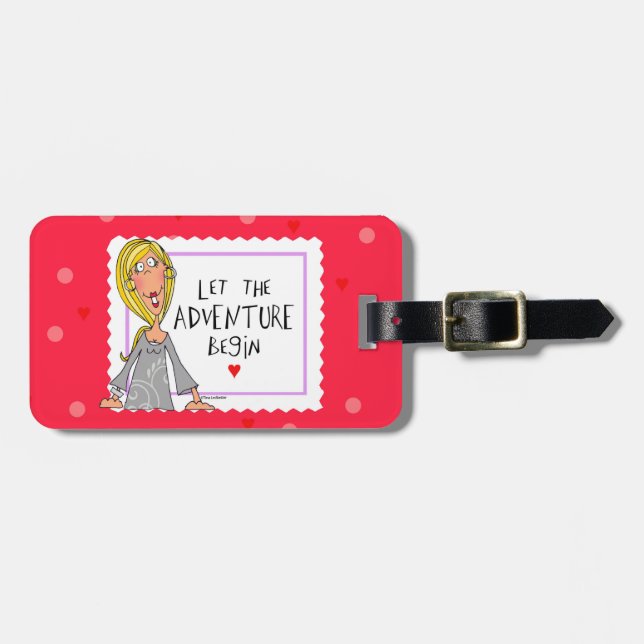 Let the Adventure Begin Luggage Tag (Front Horizontal)