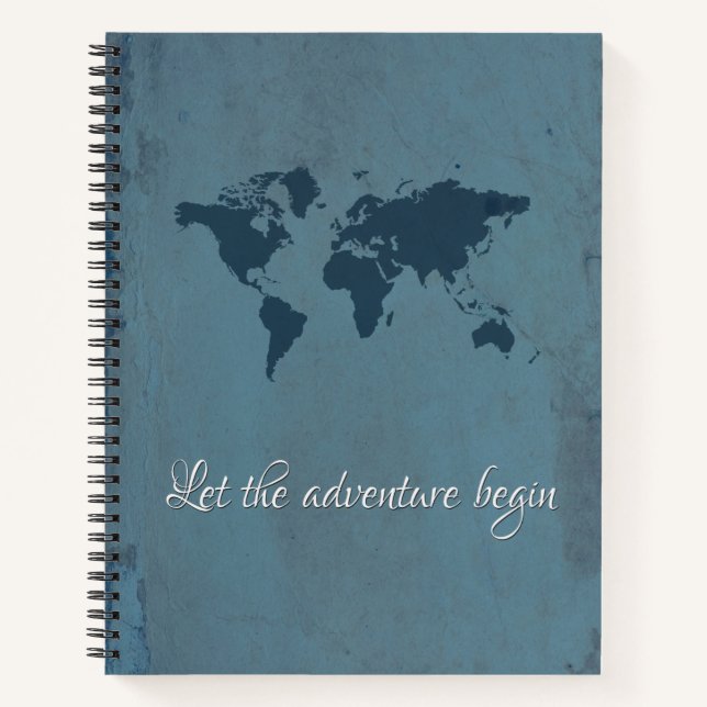 Let the adventure begin notebook (Front)
