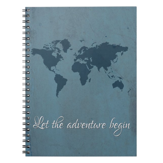Let the adventure begin notebook (Front)