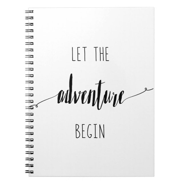 Let the Adventure Begin Quote Notebook (Front)