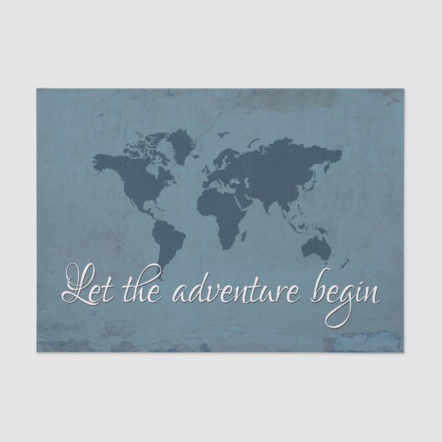 Let the adventure begin tissue paper (Front)
