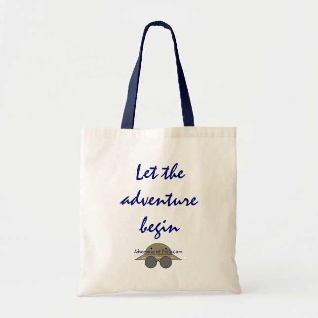 Let the adventure begin tote bag (Front)