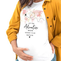 "Let The Adventure Begin!" Travel Map Baby Shower