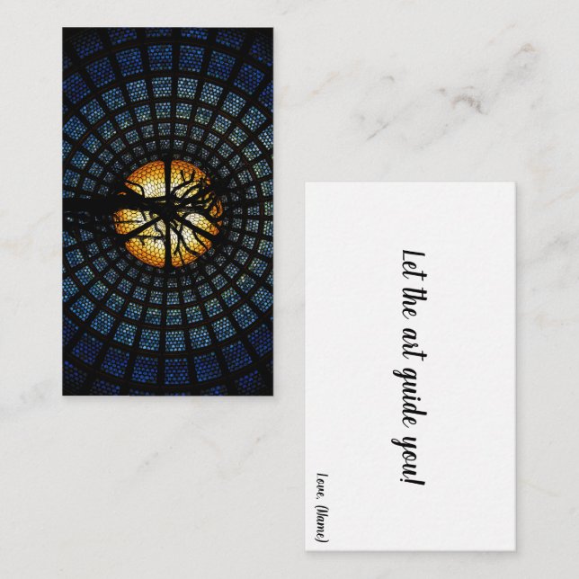 Let the Art Guide You Inspirational Quote Art Card (Front/Back)