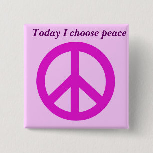 Let the be peace_ 2 inch square button