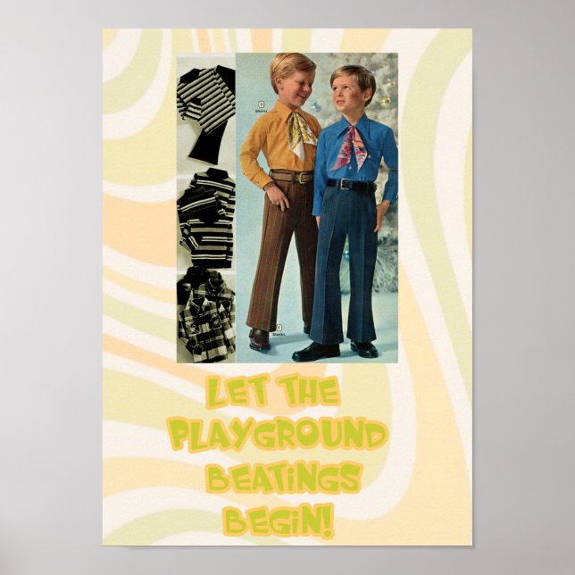 Let the Beatings Begin! Funny Poster (Front)