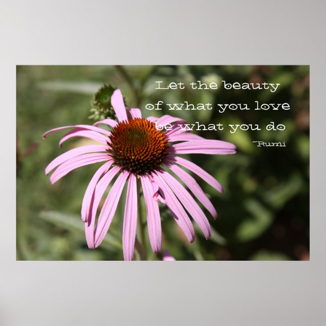 Let the Beauty of what you love Poster (Front)