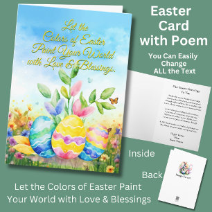 Let the Colours of Easter Paint Your World  Card