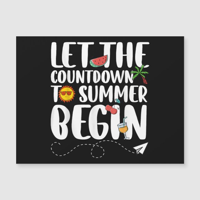 Let The Countdown To Summer Begin, Funny Back To S (Front)