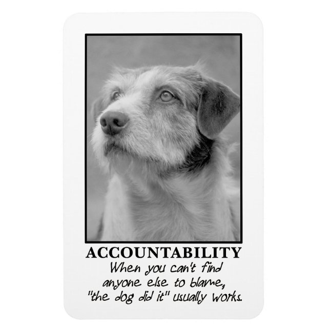 Let the dog take the blame for your farts magnet (Vertical)