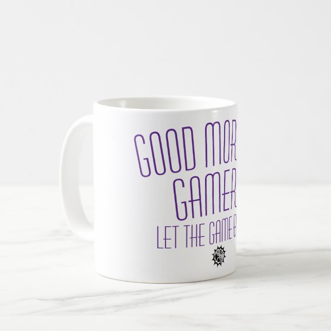 Let The Game Begin Gamer Quote Coffee Mug (Front Left)