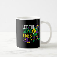 Let The Good Time Roll Jester Bead Funny Mardi Gra