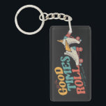 LET THE GOOD TIMES ROLL 80s RETRO ROLLER SKATE Keychain<br><div class="desc">Vintage & fun Roller skate design - Let The Old Time Roll for anyone who loves their Roller Skates. This design is also available on different products including stickers,  mugs,  t-shirts,  phone cases,  and more! To buy this design,  choose your favourite product,  click add and checkout!</div>