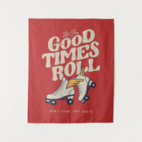LET THE GOOD TIMES ROLL 80s RETRO ROLLER SKATE