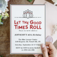 Let The Good Times Roll | Bowling Birthday