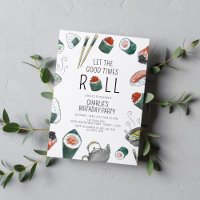 Let the Good Times Roll Sushi Party Birthday