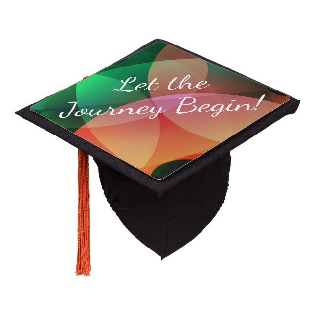 Let the Journey Begin Graduation Cap Topper (Angled)