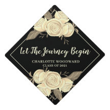 Let The Journey Begin Quote Floral Roses