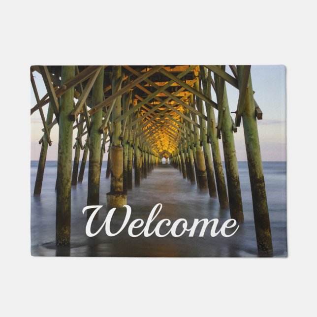 Let The Light Shine Through Welcome Doormat (Front)