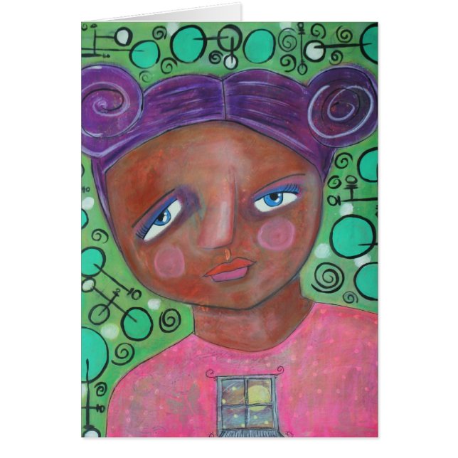 Let the Moonlight In Blank Card (Front)