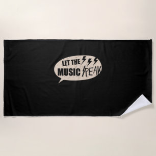 Let The Music Peak Beach Towel