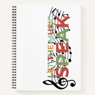 Let The Music Speak, Musical Notes Notebook