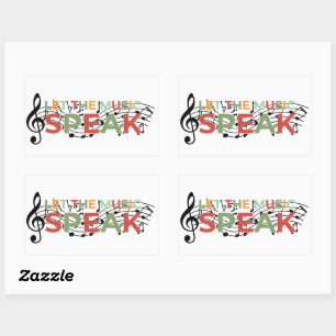 Let The Music Speak, Musical Notes Sticker