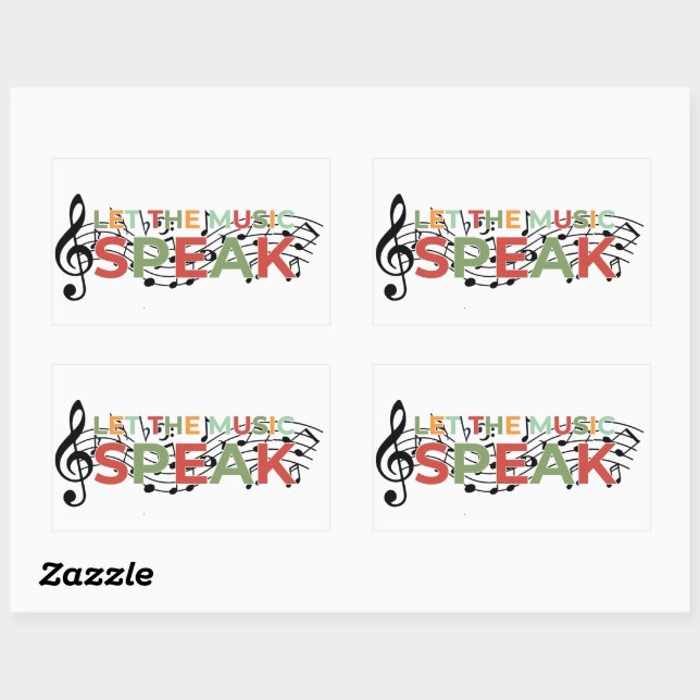 Let The Music Speak, Musical Notes Sticker (Sheet)
