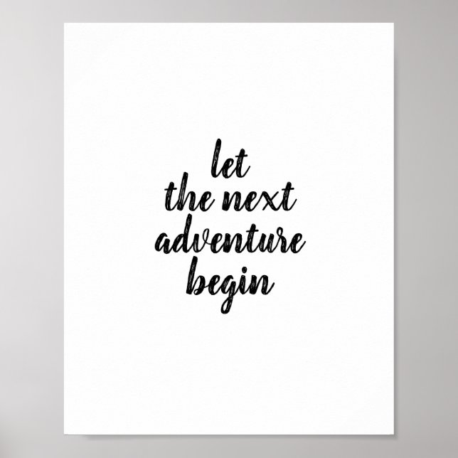 LET THE NEXT ADVENTURE BEGIN POSTER (Front)