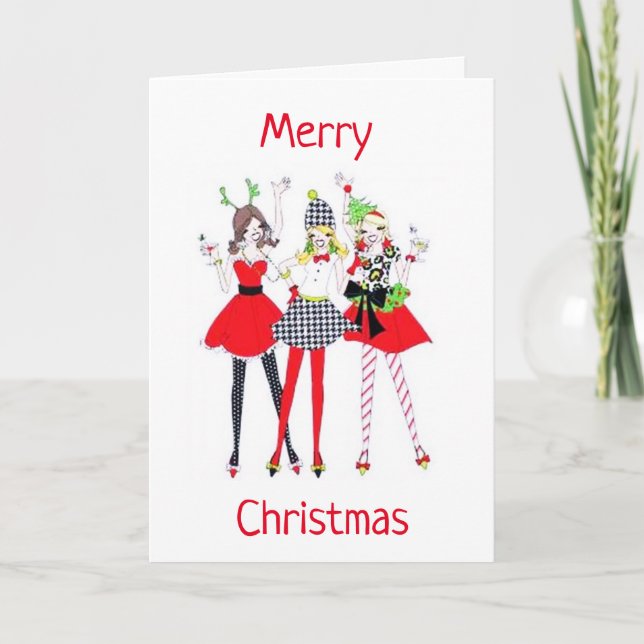 LET THE PARTY BEGIN **MERRY CHRISTMAS** HOLIDAY CARD (Front)