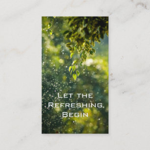 Let the Refreshing Begin Business Card