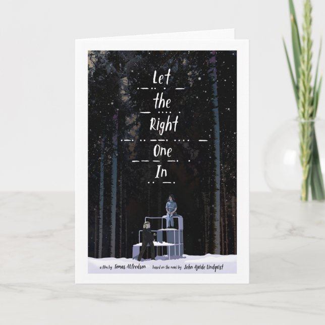 Let the Right One In alternative movie poster Card (Front)