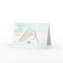 Let The Sea Set You Free Note Card
