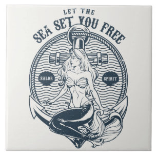 Let the Sea Set You Free  Tile