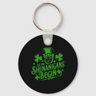 Let The Shenanigans Begin - Funny Irish St Patrick Keychain