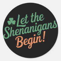Let The Shenanigans Begin Funny Irish St Patricks 